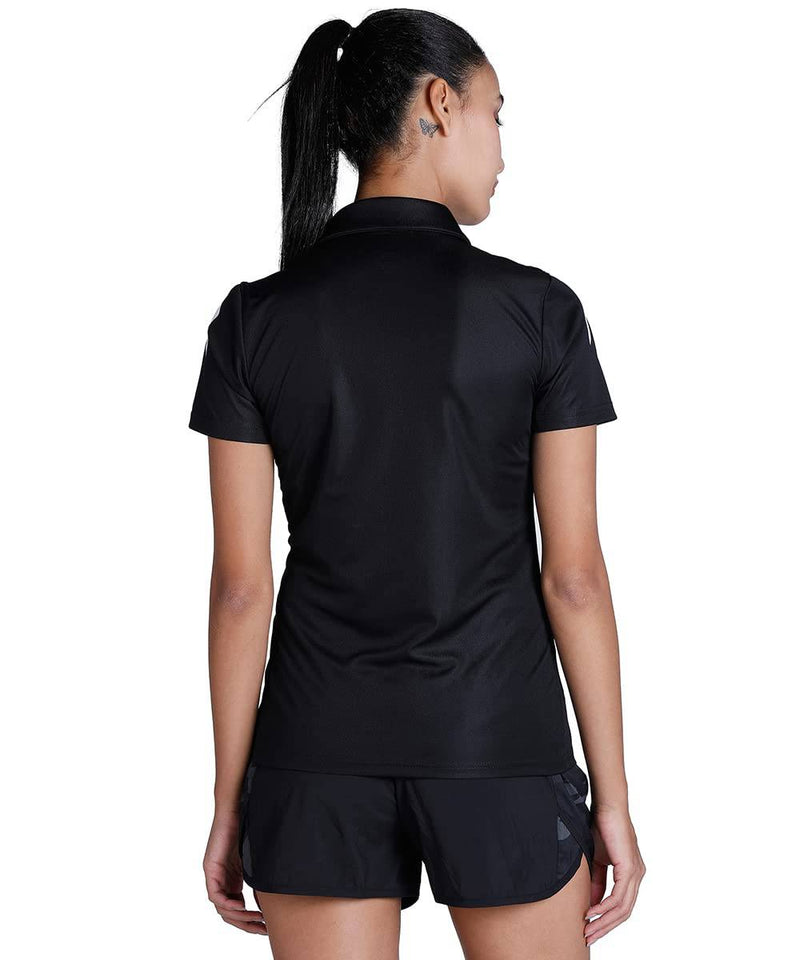 PUMA Women's teamLIGA Sideline Polo W Shirt, Puma Black-puma White