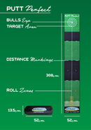 PUTT Perfect Golf Target Putting Mat 3meters in length