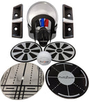 Putt2Win Putting Practice First Aid Kit full of Golf Training Aids inc a Putting Mirror, Putting Guides, Putting Gate, Ghost Holes, Flat Golf Ball, Ball Stencil & Marker Pens in a Tin. Great Golf Gift