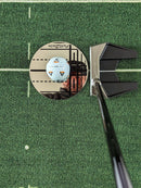 Putt2Win Putting Practice First Aid Kit full of Golf Training Aids inc a Putting Mirror, Putting Guides, Putting Gate, Ghost Holes, Flat Golf Ball, Ball Stencil & Marker Pens in a Tin. Great Golf Gift