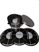 Putt2Win Putting Practice First Aid Kit full of Golf Training Aids inc a Putting Mirror, Putting Guides, Putting Gate, Ghost Holes, Flat Golf Ball, Ball Stencil & Marker Pens in a Tin. Great Golf Gift