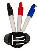 Putt2Win Putting Practice First Aid Kit full of Golf Training Aids inc a Putting Mirror, Putting Guides, Putting Gate, Ghost Holes, Flat Golf Ball, Ball Stencil & Marker Pens in a Tin. Great Golf Gift