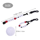 Qianxihu 3Pcs Golf Bead Counter Stroke Bead Counters Golf Shot Counter Bracelets Durable Light Weight Golf Beads Count for Outdoor Sport