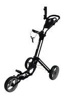 Qwik-Fold 3-Wheel Golf Trolley – Black/Charcoal