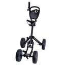 Ram Deluxe FX 4-Wheel Golf Trolley – Black/Silver