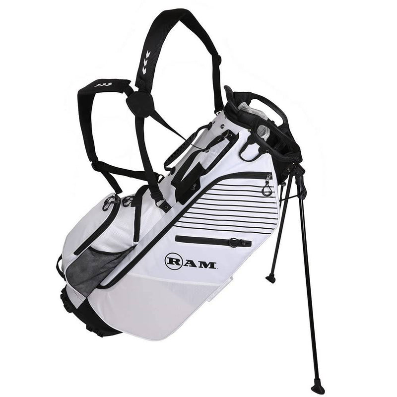 Ram Golf FX 14 Divider Stand Carry Bag, White