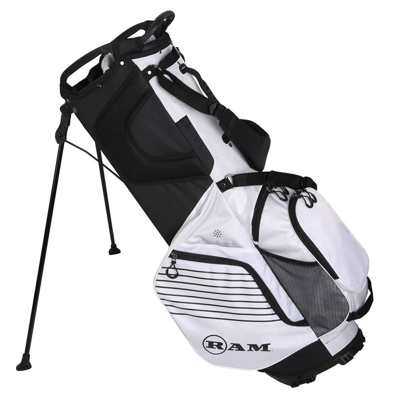 Ram Golf FX 14 Divider Stand Carry Bag, White