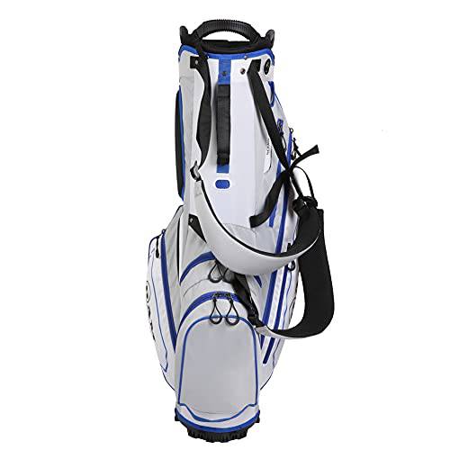 Ram Golf FX Lightweight Golf Stand Carry Bag, Light Grey/White/Blue
