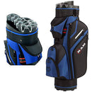 Ram Golf Premium Trolley Bag with 14 Way Molded Organizer Divider Top Black/Blue