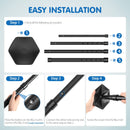 Rhino Valley Golf Travel Bag Support Rod, Aluminum Alloy Rod and Anti-Impact Support Cover, Golf Support Protector Bag Accessory, Golf Support Stick Adjustable Clubs Protection System Pole, Black