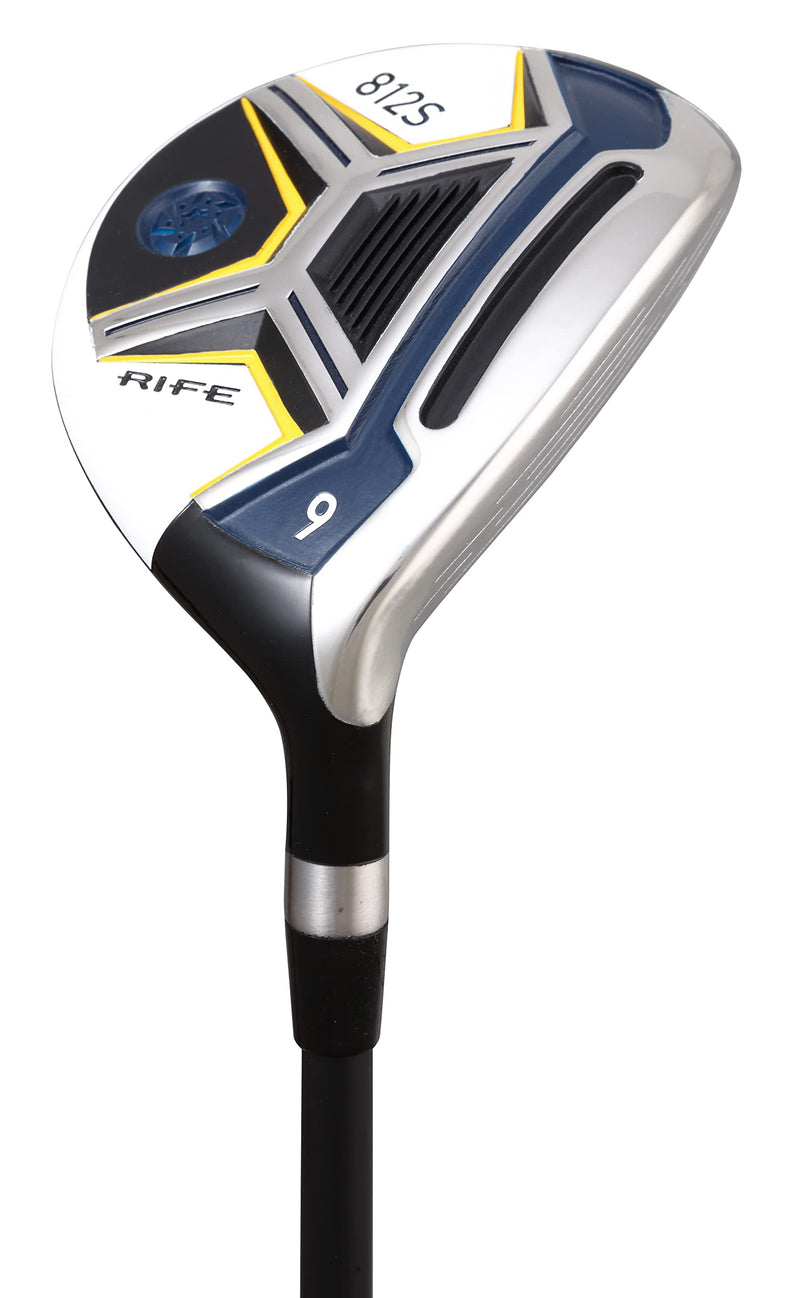 Senior Men's Rife 812s Offset 9 Wood Golf Club, Right Handed Senior Flex with Men's Senior Size Black Pro Velvet Grips