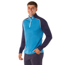 Royal & Awesome Men's Golf Quarter Zip Jumper – Blue/Navy