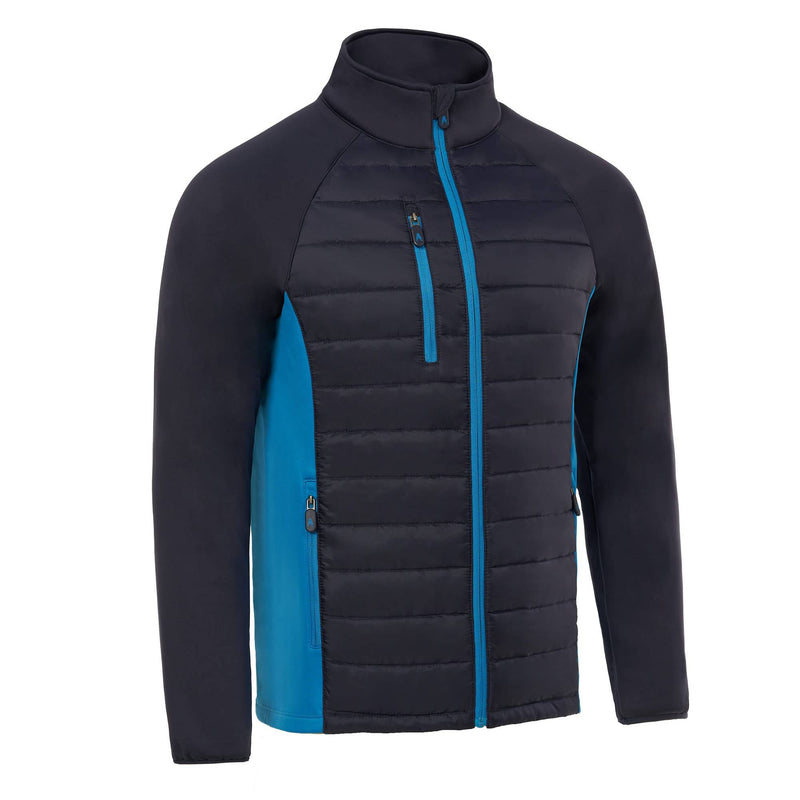 Royal & Awesome Navy and Blue Hybrid Quilted Golf Jacket