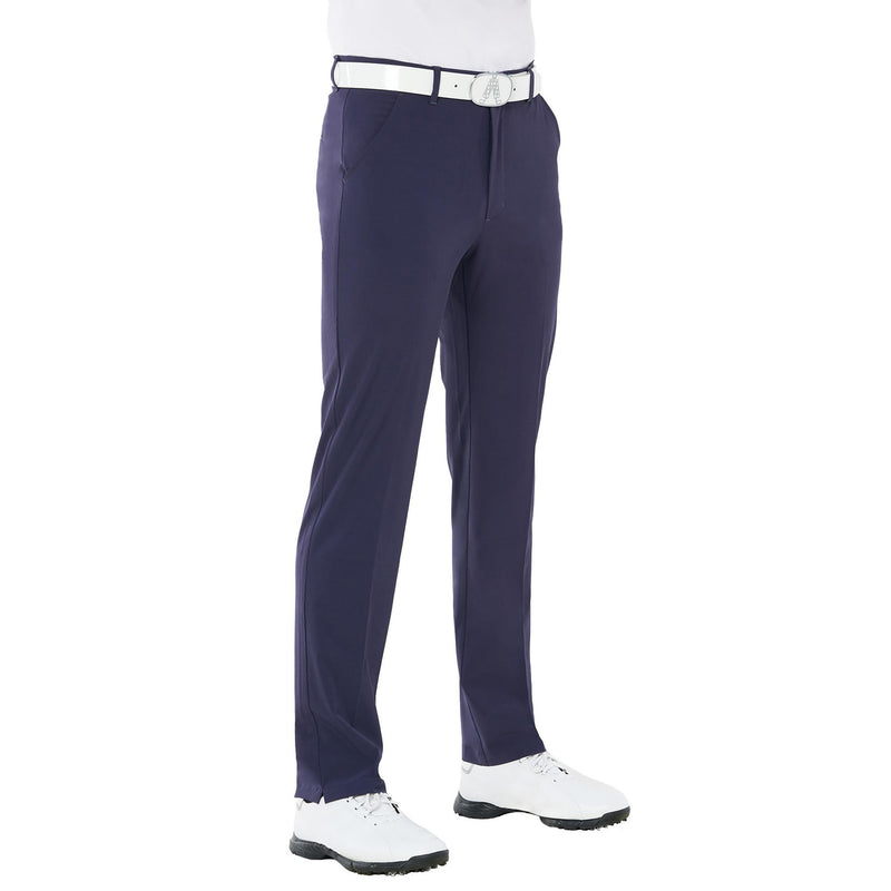 Royal & Awesome Navy Blue Tech Golf Trousers for Men Slim Fit, Mens Golf Trousers, Tapered Golf Trousers for Men, Slim Fit Golf Trousers Men