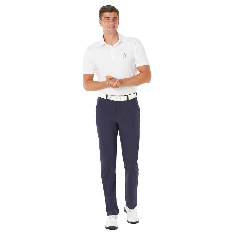 Royal & Awesome Navy Blue Tech Golf Trousers for Men Slim Fit, Mens Golf Trousers, Tapered Golf Trousers for Men, Slim Fit Golf Trousers Men