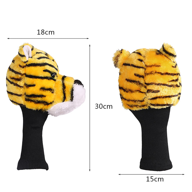 Ruiqas Golf Club Head Cover Animal Shape Cartoon Tiger Protective Soft Driver Wood Accessories