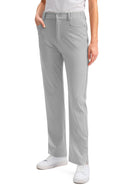 SANTINY Women's Golf Pants with 5 Pockets High Waisted Quick Dry Stretch Pants for Women Travel Work Casual, Grey