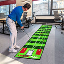 SAPLIZE Golf Putting Mat, Visible Trajectory Tracing, Multiple Training Modes, with Putting Alignment Mirror and Adjustable Green Slopes, Putting Green Matt for Indoors and Outdoors