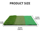 Scott Edward Golf Hitting Mat 3-in-1 Tee Turf, Rough Turf and Fairway Turf Multiple Versions Portable Golf Training Mat Practice Training Mat for Indoor and Outdoor with 3Pcs Rubber Tees()