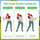sdhiiolp Golf Training Aid Telescopic Golf Swing Trainer Practical Golf Grip Training Aid Correcting Gesturer Training Aid for Beginner Outdoor or Indoor Practice Tempo Chipping Hitting Training