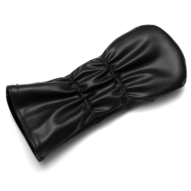 SHABIER Golf Black Flying Tiger Warshark Driver Cover, Leather, for 460cc Driver, Fairway, Hybrid, Interchangeable Number Tags