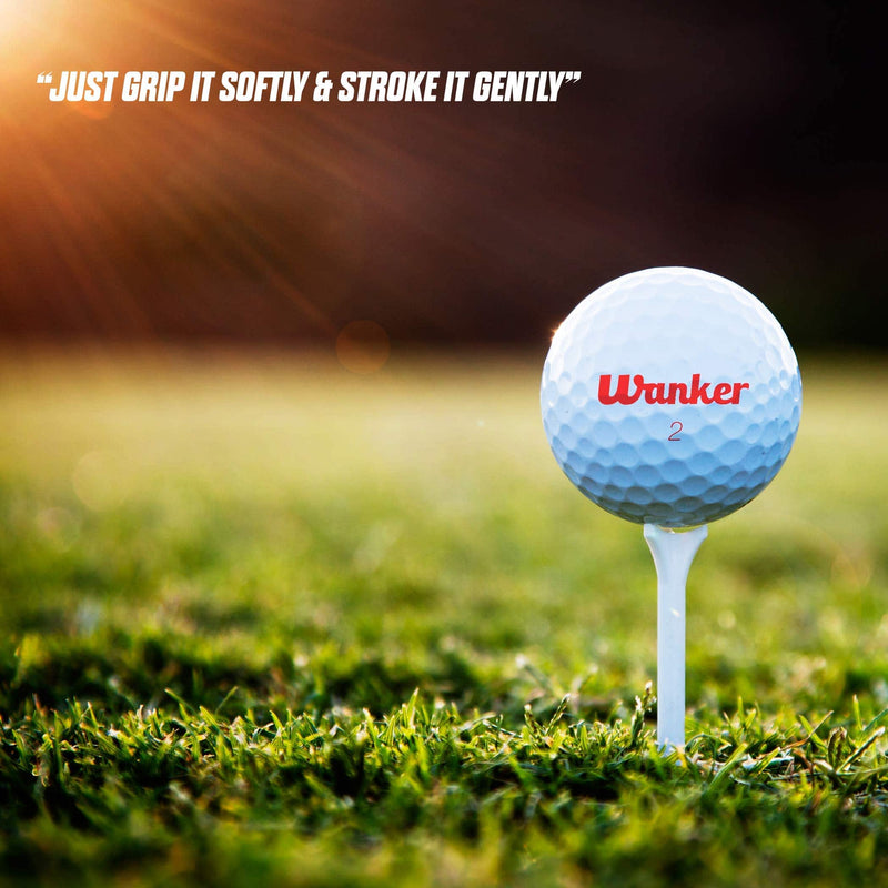 Shanker Golf Balls - Rude Branded Horrible Balls - Funny Joke Gift for Golfers (Sleeve of 3, Novelty, Playing Quality)