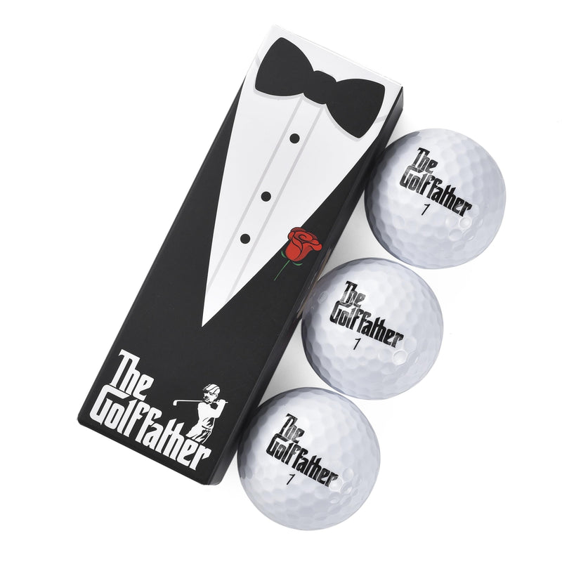 Shanker Golf Balls - The Golf Father Edition - Funny Joke Gift for Dad Golfers - Sleeve of 3 Tournament Golf Balls - Perfect Gag Gift for Fathers Day, Birthdays, Grandpa