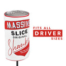 Shanker Golf Driver Headcover - Massive Slice Can Shaped Funny Driver Cover - Tour Grade PU Leather Golf Club Cover with Embroidered Pattern