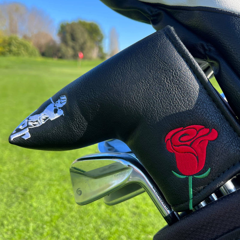 Shanker Golf Putter Headcover - The Golf Father Blade Putter Cover - Funny Golf Club Cover for a Golf Lover - Tour Grade PU Leather, Waterproof, Soft Lining, Embroidered Logos