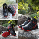 Shhyy - Men’s Waterproof Winter Golf Boots – Red High-Top