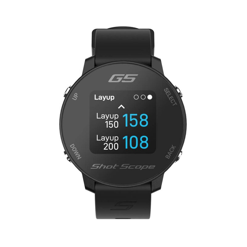 Shot Scope G5 Golf GPS Watch (Black)