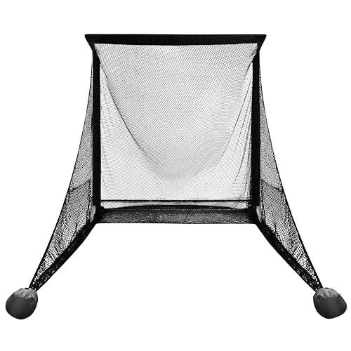 SimSpace Deluxe Home Driving Golf Net - Super Strong Netting, 2.5m (8.2ft) x 2.5m (8.2ft) x 3.84m (12.5ft), Black