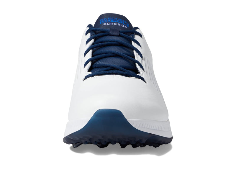 Skechers Men's Elite 5 Arch Fit Waterproof Golf Shoe Sneaker, White/Blue