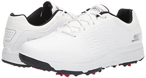 Skechers Men's Torque Waterproof Golf Shoe Golf Shoe, Suela Blanco Black