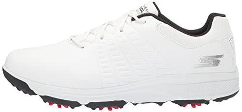 Skechers Men's Torque Waterproof Golf Shoe Golf Shoe, Suela Blanco Black