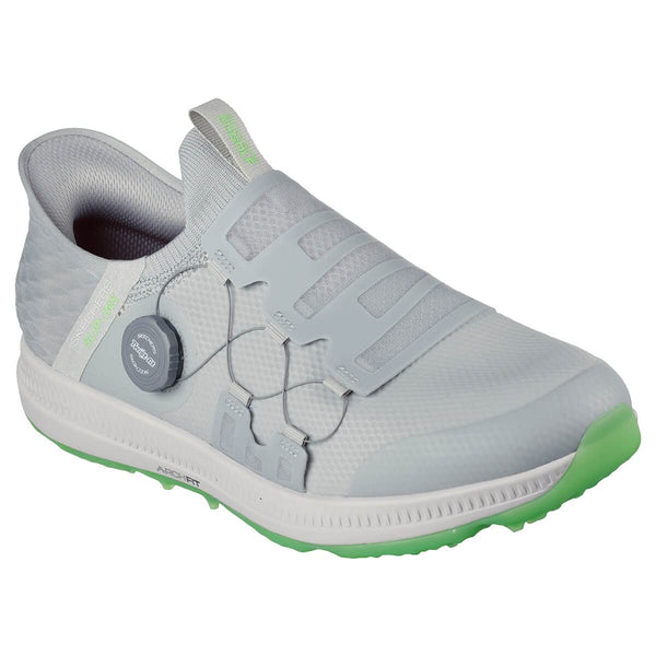 Skechers Mens Go Golf Elite 5 Slip in Golf Shoes - Grey/Lime - UK 8.5