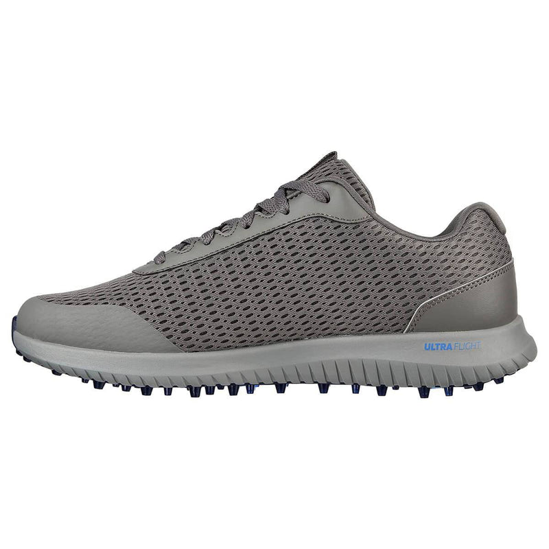 Skechers Mens Shoe-GO Golf MAX 2 Fairway 3 Sneaker, Charcoal Textile/Navy Trim