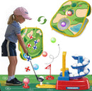 Kids Golf Set Golf Toy Set Golf Game Play Sets Outdoor Indoor Sports Toys with Balls,Holes,Garden Game for Boys Girls Children