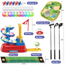 Kids Golf Set Golf Toy Set Golf Game Play Sets Outdoor Indoor Sports Toys with Balls,Holes,Garden Game for Boys Girls Children