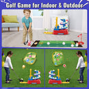 Kids Golf Set Golf Toy Set Golf Game Play Sets Outdoor Indoor Sports Toys with Balls,Holes,Garden Game for Boys Girls Children