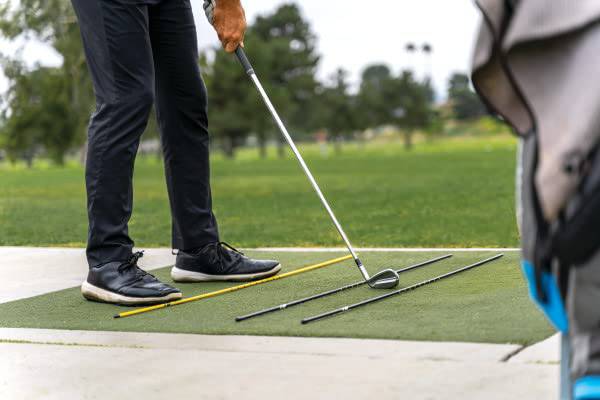 SKLZ Pro Rods Golf Trainer,Yellow and Black,1 Size(48' high rods)