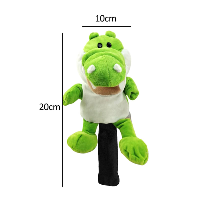 SM SunniMix Novelty Golf Club Headcover Soft Animal Wood Driver Head Cover Dust Proof Portable Funny for Women Men Golfer, Crocodile