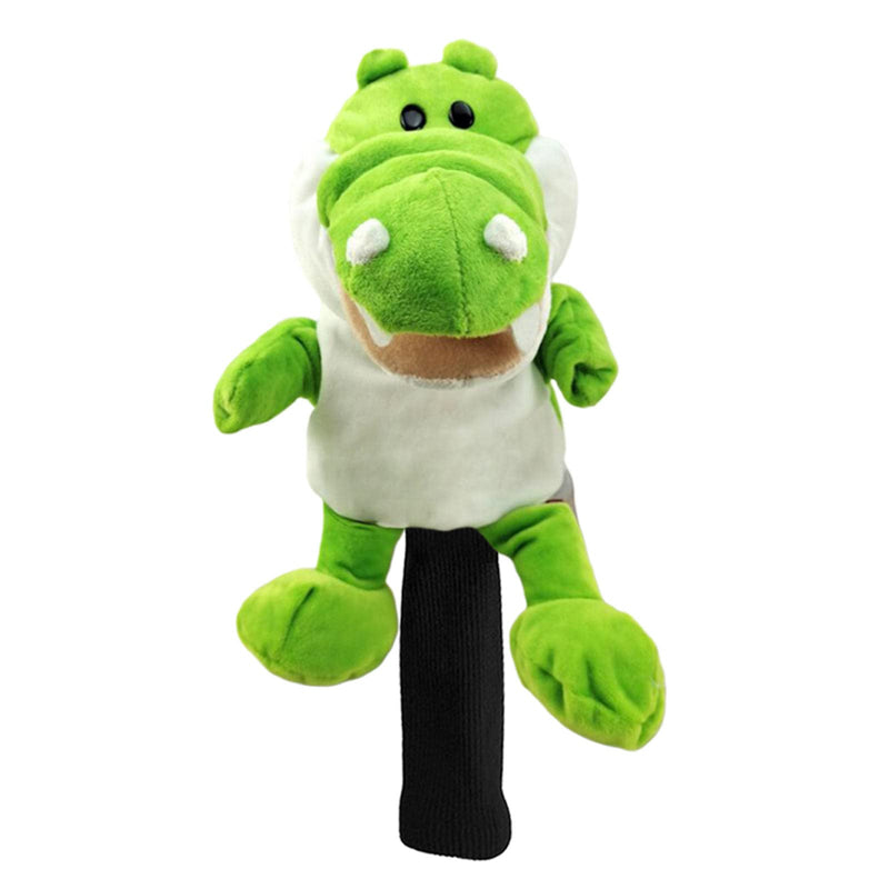 SM SunniMix Novelty Golf Club Headcover Soft Animal Wood Driver Head Cover Dust Proof Portable Funny for Women Men Golfer, Crocodile