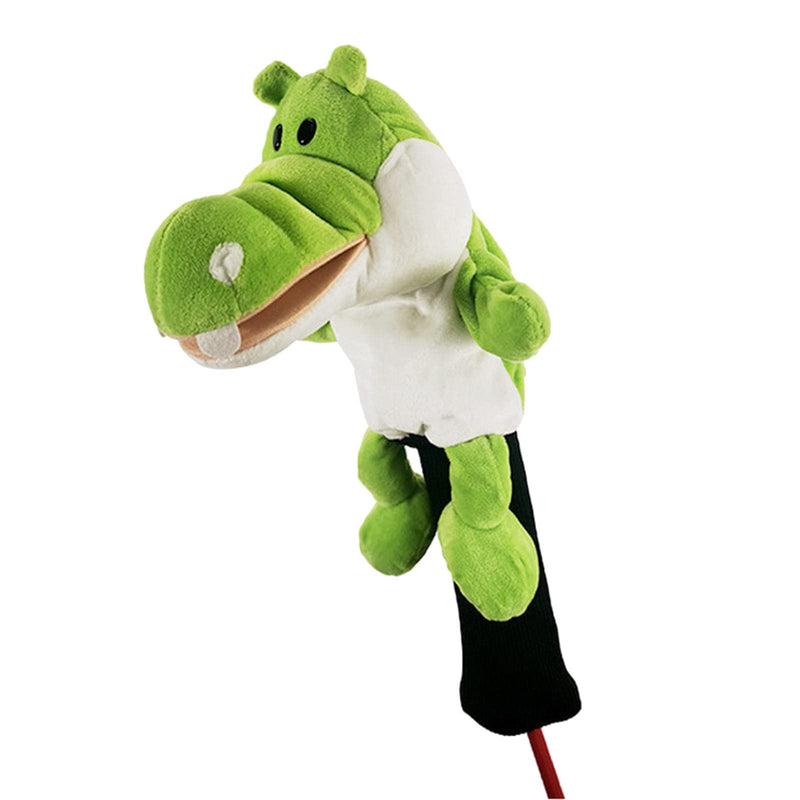 SM SunniMix Novelty Golf Club Headcover Soft Animal Wood Driver Head Cover Dust Proof Portable Funny for Women Men Golfer, Crocodile