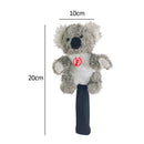 SM SunniMix Novelty Golf Club Headcover Soft Animal Wood Driver Head Cover Dust Proof Portable Funny for Women Men Golfer, Koala