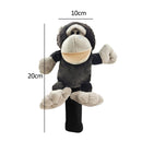 SM SunniMix Novelty Golf Club Headcover Soft Animal Wood Driver Head Cover Dust Proof Portable Funny for Women Men Golfer, Orangutan