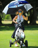 Soneven Women’s Sleeveless Golf Polo – White Leopard Print