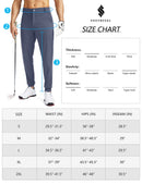 Soothfeel Men's Golf Joggers Pants with 5 Pockets Slim Fit Stretch Sweatpants Running Travel Dress Work Pants for Men, Black