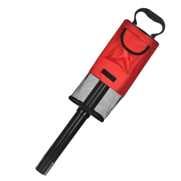 SouiWuzi Golf Ball Bag Shag Collector Picker Retriever Portable Convenient Pocket Accessories with Removable Tube Red,Golf Shag Bag,Sports Accessories