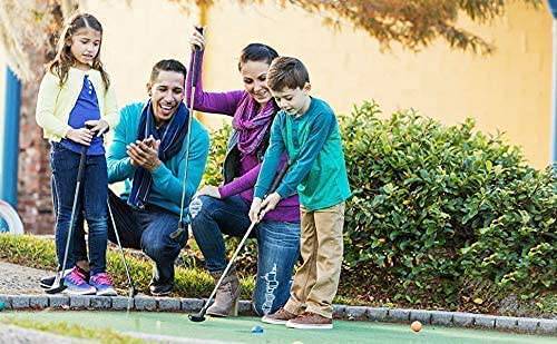 Golf Club Logo Practice Ball Sports Indoor Game Golf 23 inches Training 29 PCS with 12 Colorful Golf Balls Set Toy for Kids Toddler Metal